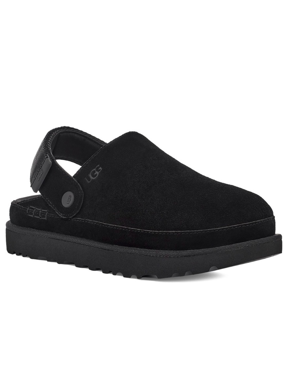 UGG Goldenstar Black Platform Clog 8.5